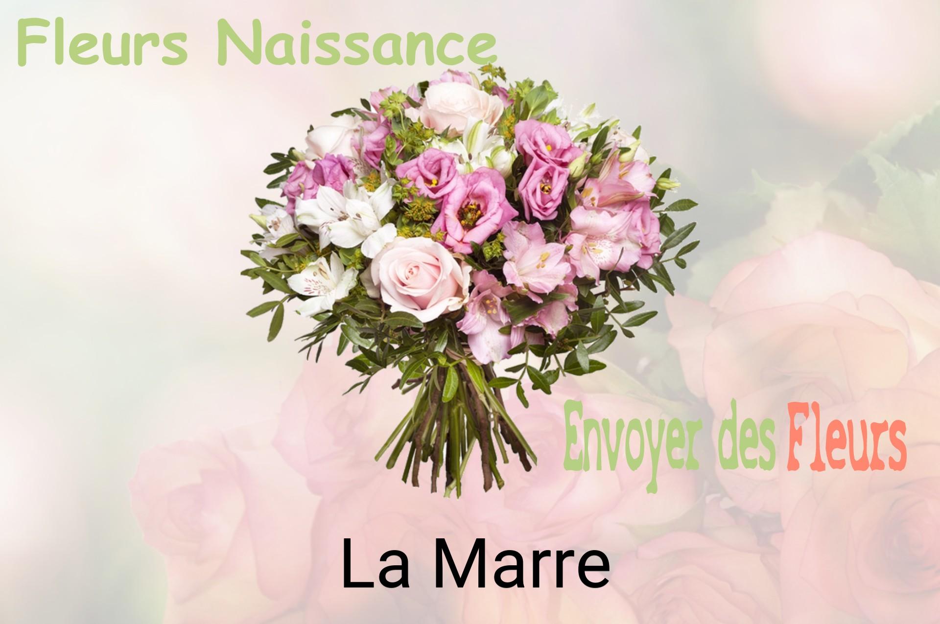 Bouquet de fleurs de naissance livré à La Marre